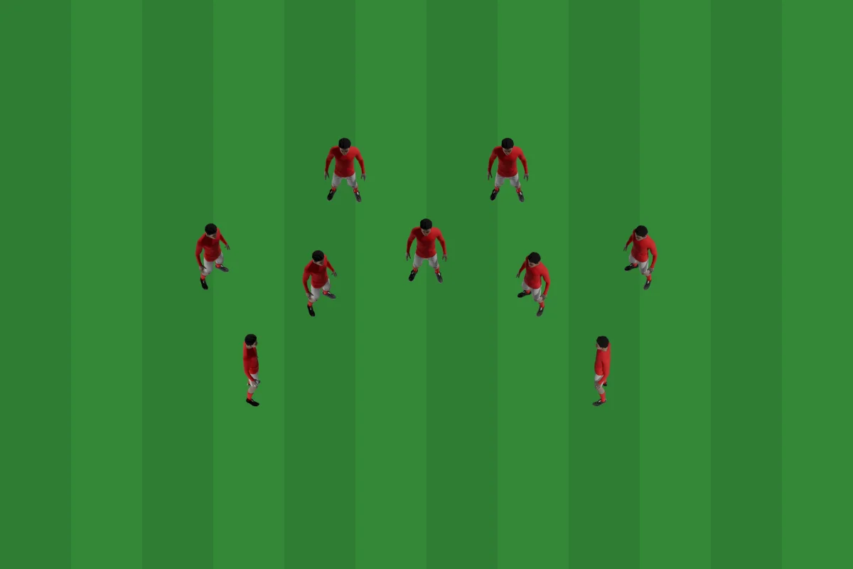 Team talk: the set-up from above